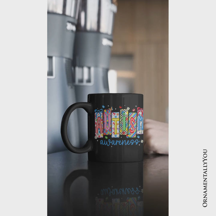 Autism Awareness Support Mug, Colorful Spectrum Gift