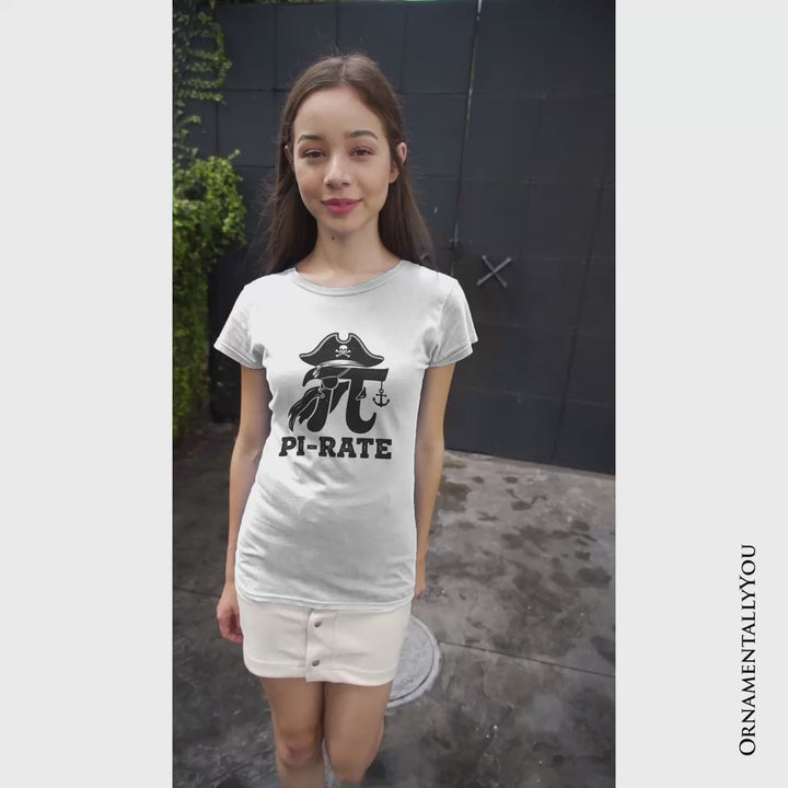 Pi 3.14 Pirate T-Shirt, Funny Math Pun Pi Day Tee