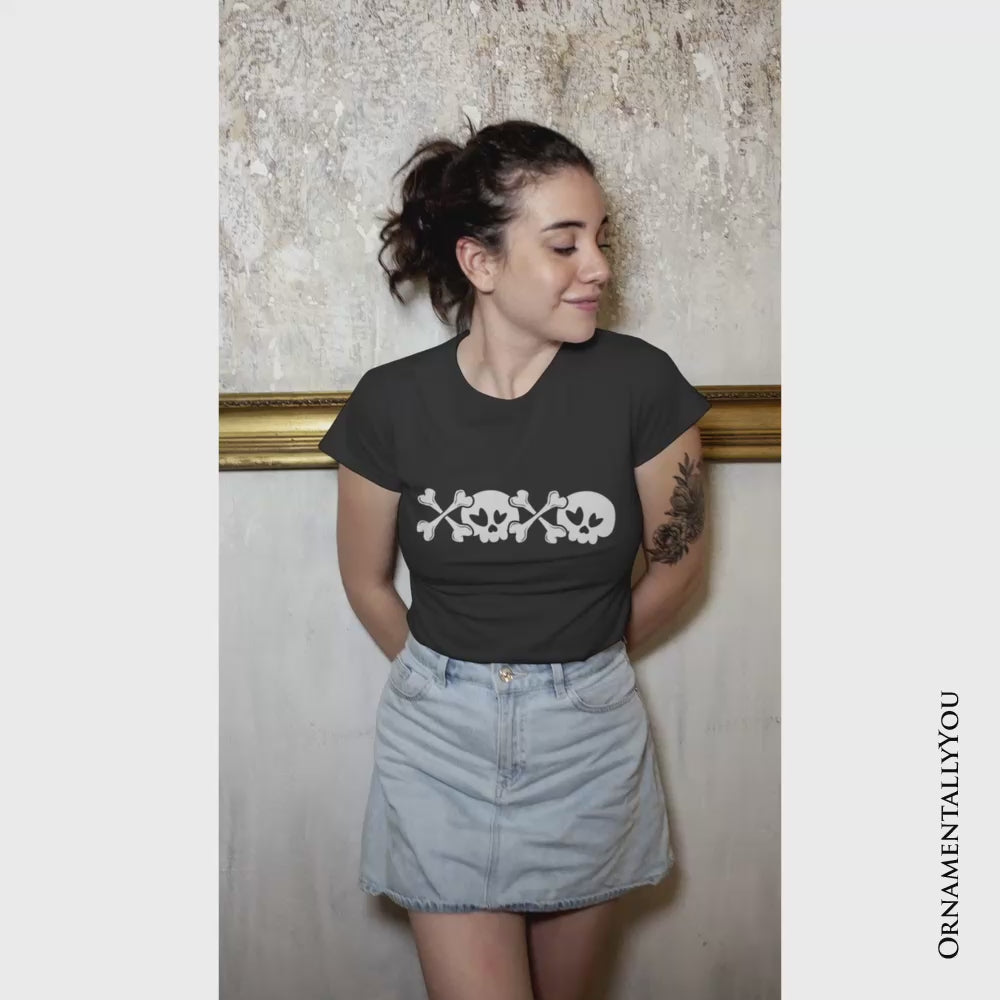 XOXO Skulls Anti-Valentine T-Shirt, Sarcastic Skeletons Love Tee