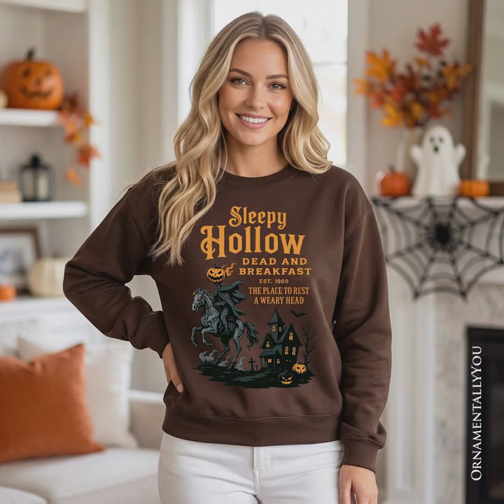 Headless Horseman Sleepy Hollow Halloween Vintage Sweatshirt, Dead and Breakfast Retro Sweater