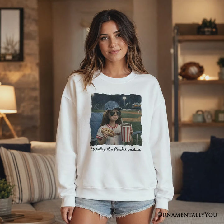Funny Doll Face Baseball Sweatshirt, Sports Fan Mom Sweater