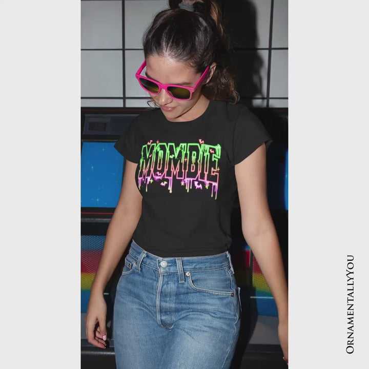 Mombie Halloween T-Shirt, Funny Tee for Spooky Moms
