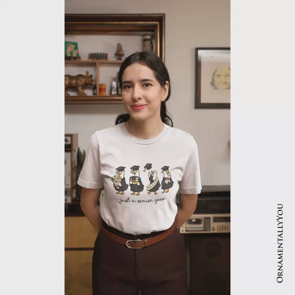 Just A 2026 Senior Goose T-Shirt, Funny Graduation Tee