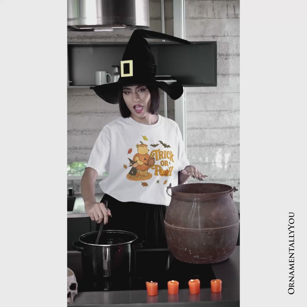 Trick or Treat Winnie-the-Pooh T-Shirt, 1926 A.A. Milne Vintage Halloween Friends Tee