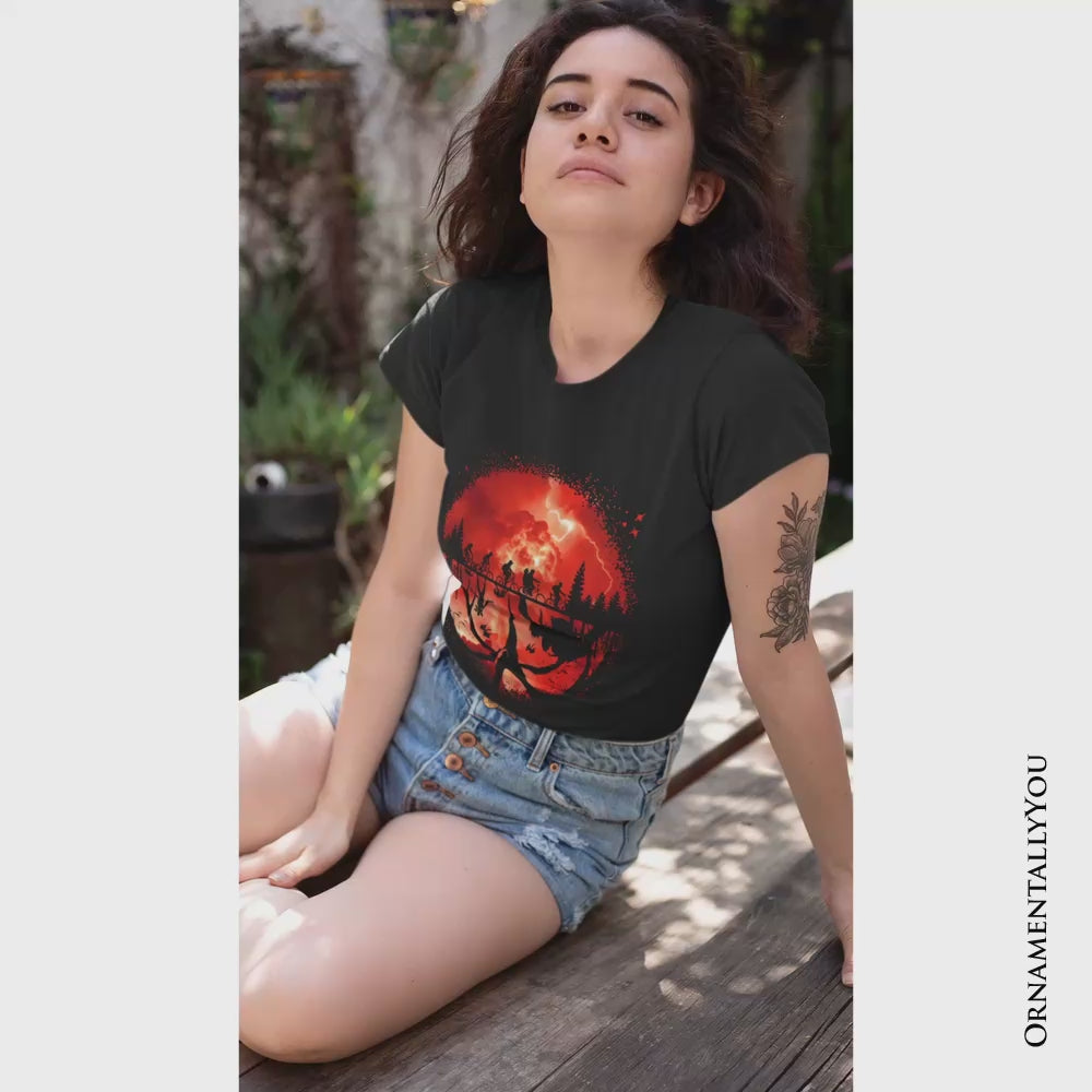 Welcome to the Upside Down T-Shirt, Vintage Horror Halloween Tee