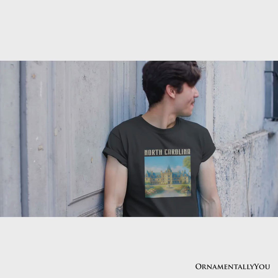 Elegant Biltmore Estate North Carolina State T-Shirt, Asheville Landmark Tee and Heritage Souvenir
