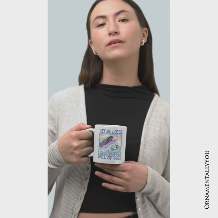 Jonah And The Whale Mug, Doing The Will Of God Funny Christian Gift