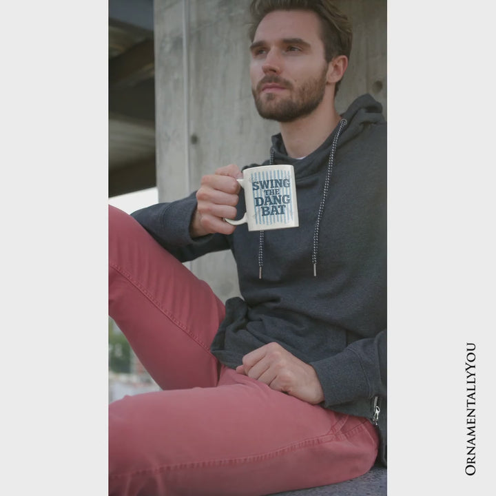 Swing The Dang Bat Softball Mama Mug, Funny Sports Encouragement Gift