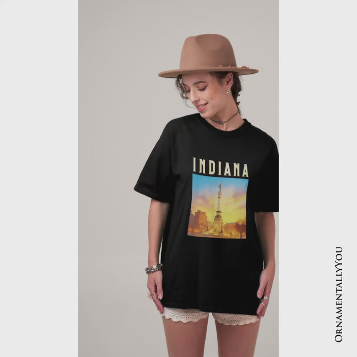 Historic Indiana State Soldiers and Sailors Monument T-Shirt, Patriotic Tee and Indianapolis Landmark Souvenir