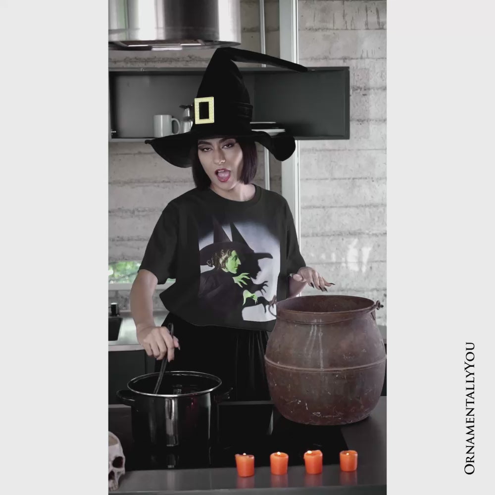 Vintage Wicked Witch of the West Graphic T-Shirt, Wizard of Oz Halloween Tee