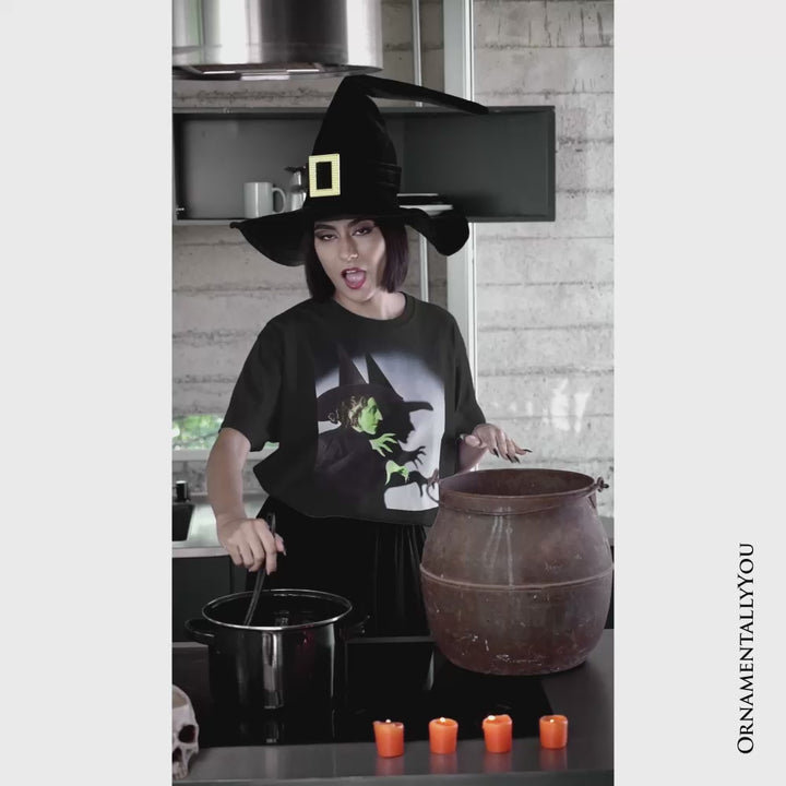 Vintage Wicked Witch of the West Graphic T-Shirt, Wizard of Oz Halloween Tee