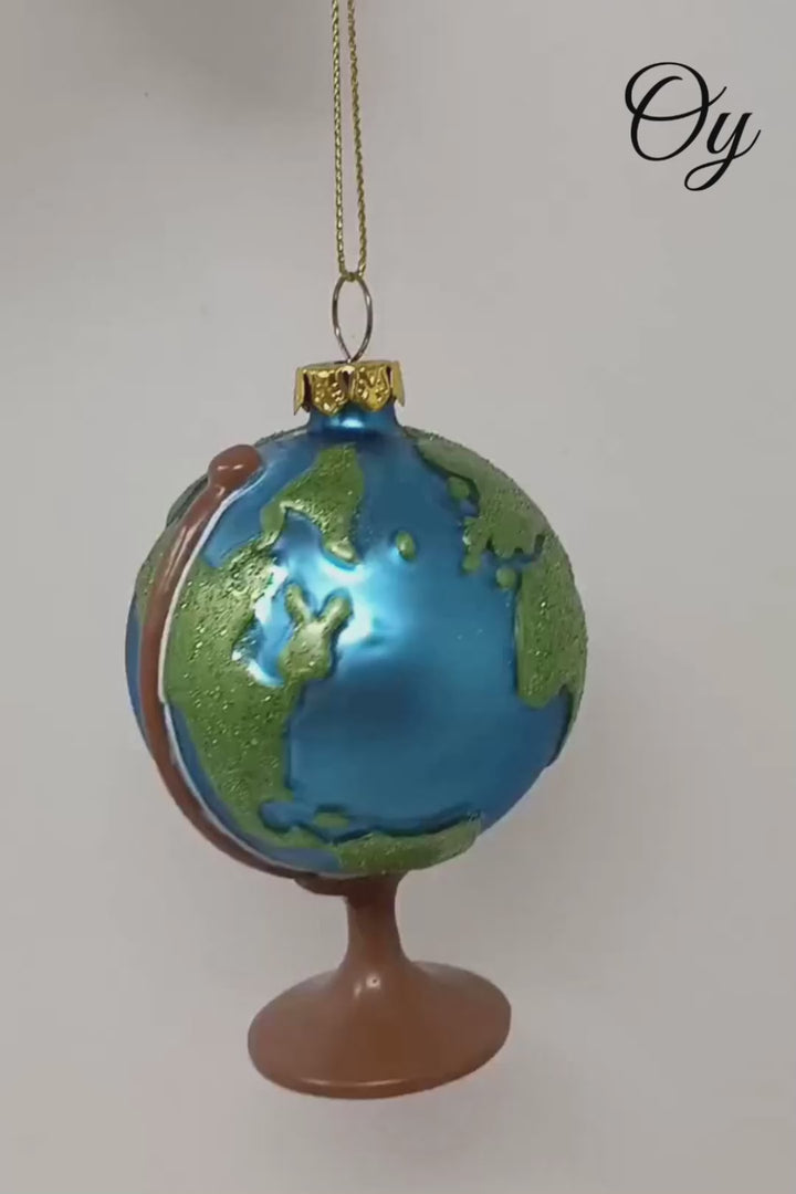 Magnificent Planet Earth Globe Christmas Ornament