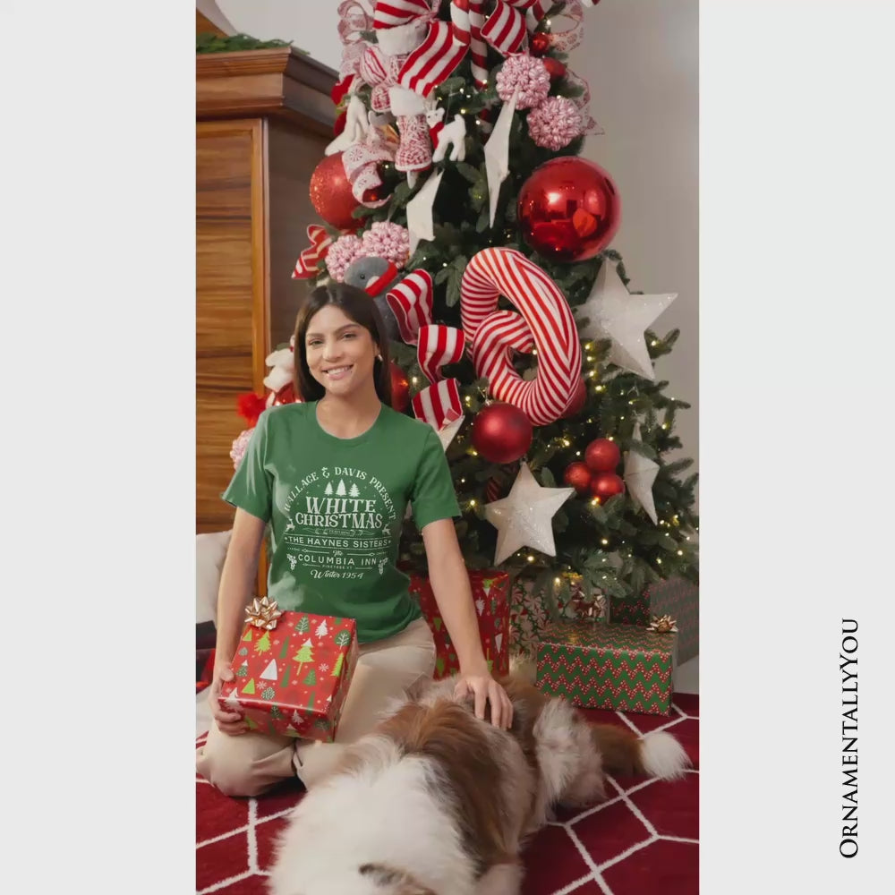 White Christmas Movie Vintage T-Shirt, Haynes Sisters Wallace & Davis 1954 Holiday Tee