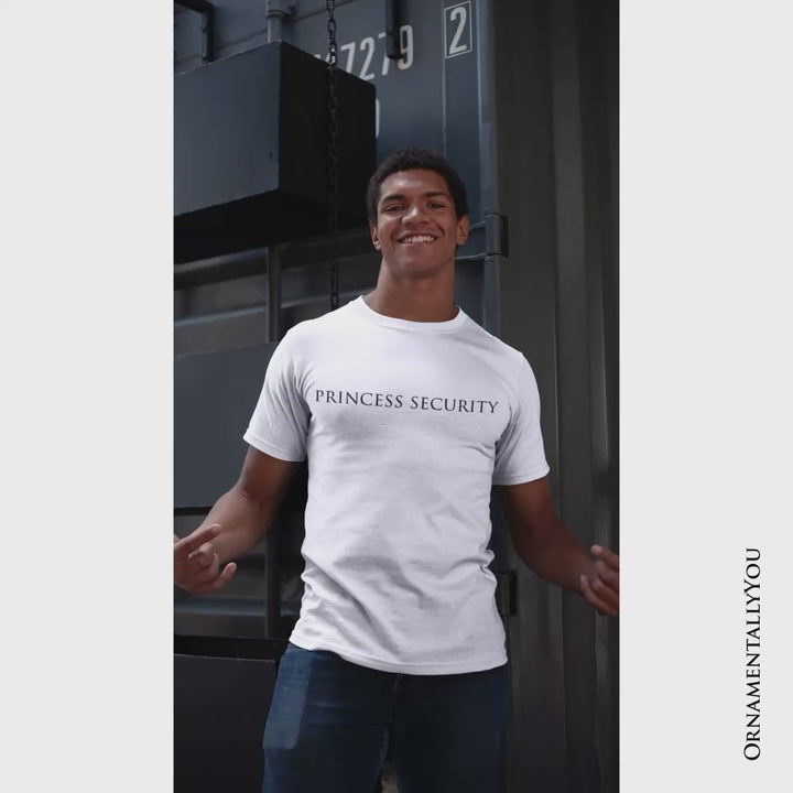 Princess Security Minimalist T-Shirt, Funny Father's Day Tee