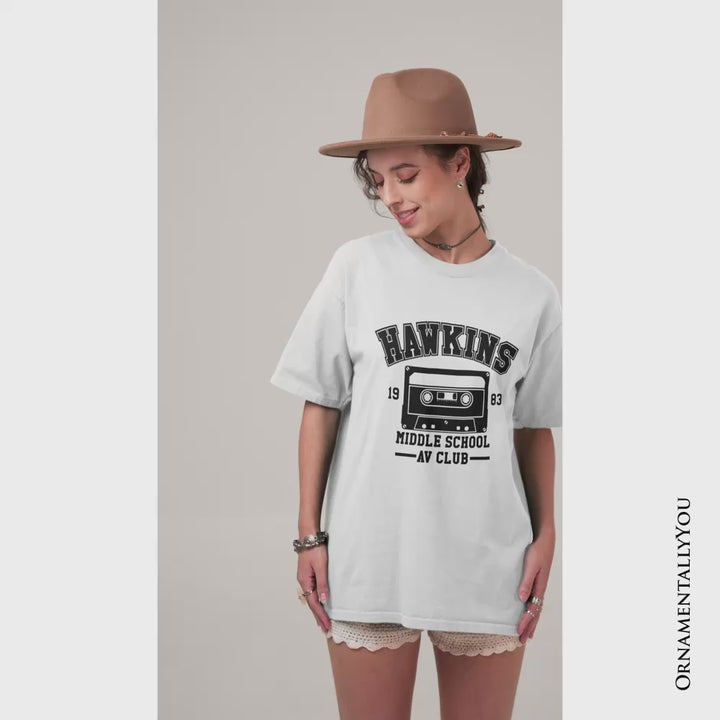 Hawkins Middle School AV Club T-Shirt, Funny Gift for Daughter and Son