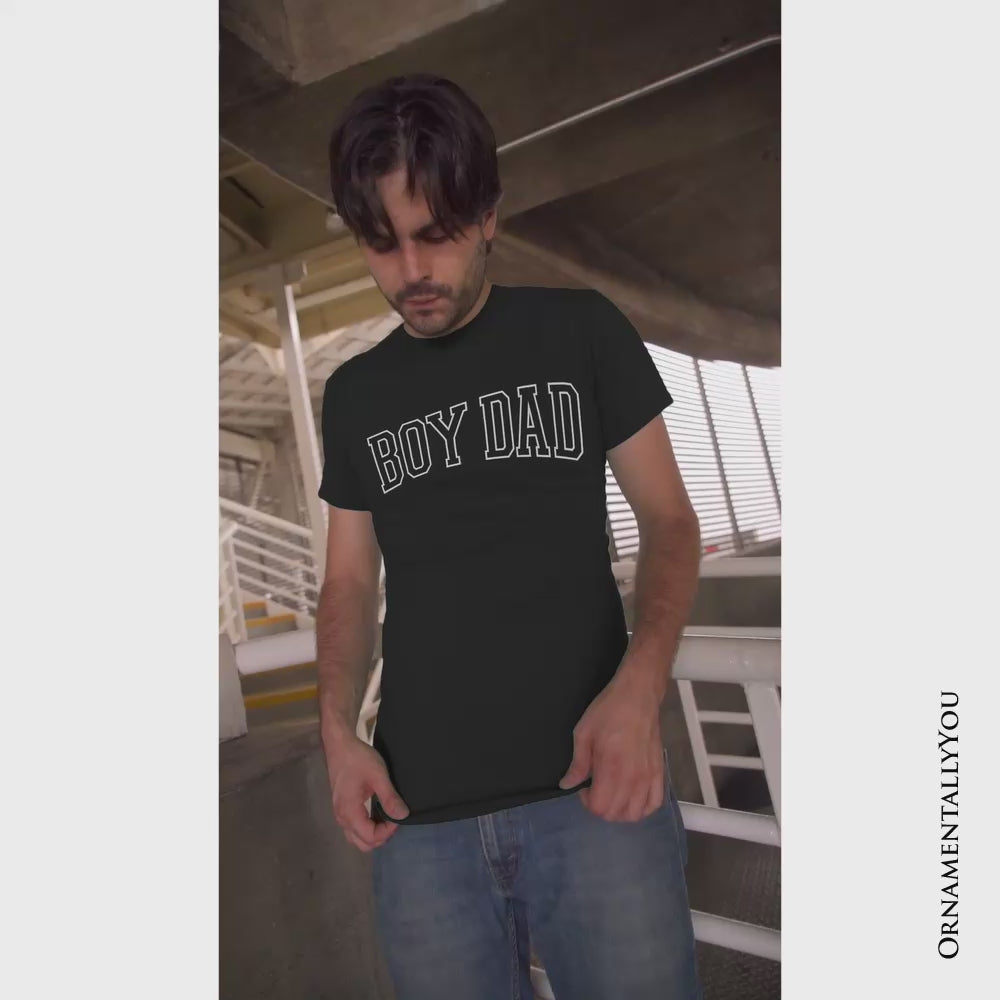 Boy Dad Varsity T-Shirt, Father's Day Tee