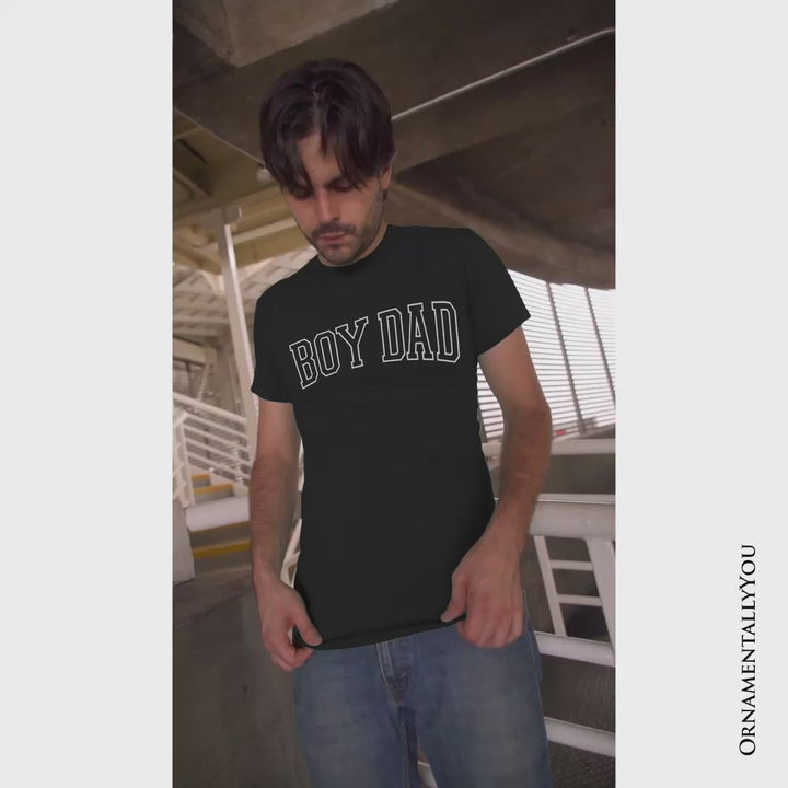 Boy Dad Varsity T-Shirt, Father's Day Tee
