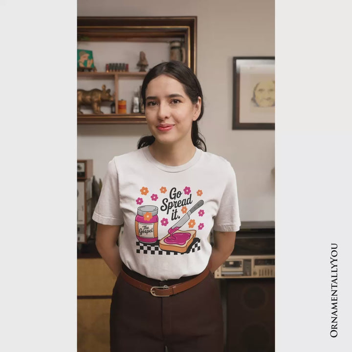 Go Spread It Christian T-Shirt, Cute Gospel Jam and Toast Tee