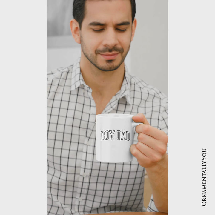 Boy Dad Varsity Mug, Father's Day Gift