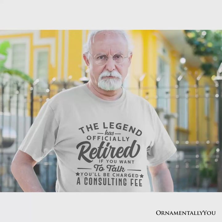 Retirement Consulting Fee T-Shirt, Funny Officially Retired Tee
