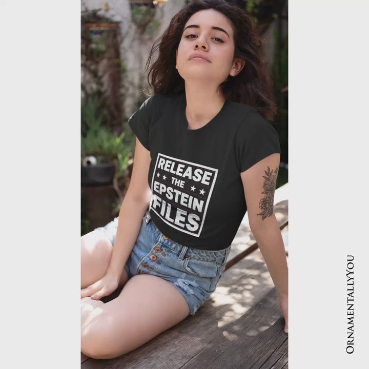 Release The Epstein Files T-Shirt, Justice Demand Protest Tee