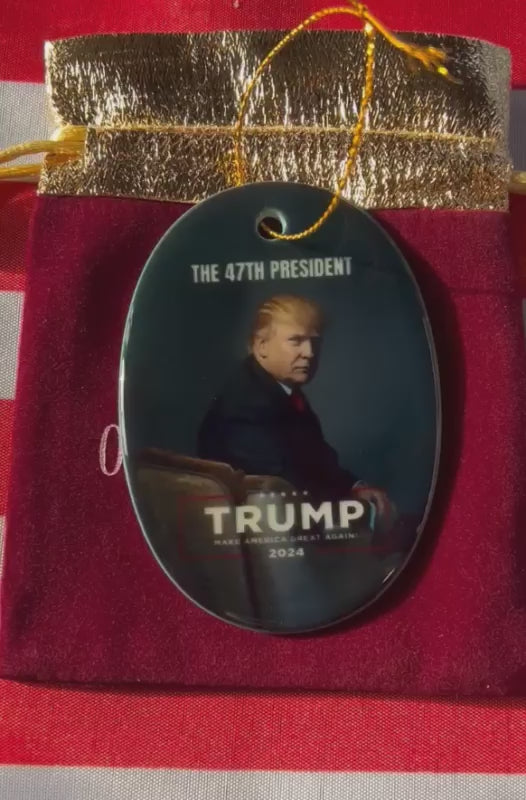 The 47th President Donald Trump Ceramic Ornament, 2024 Election Keepsake Gift