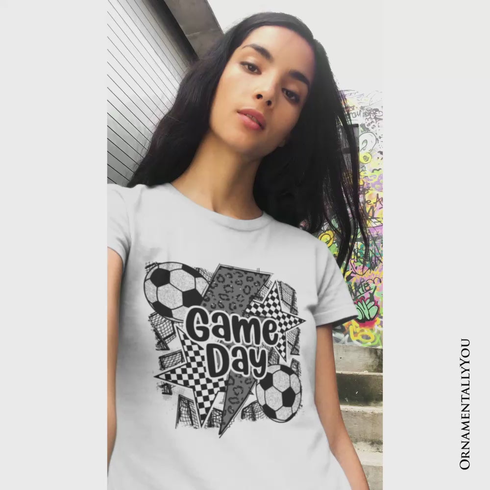 Soccer Game Day T-Shirt, Coquette Sports Mom Fan Tee