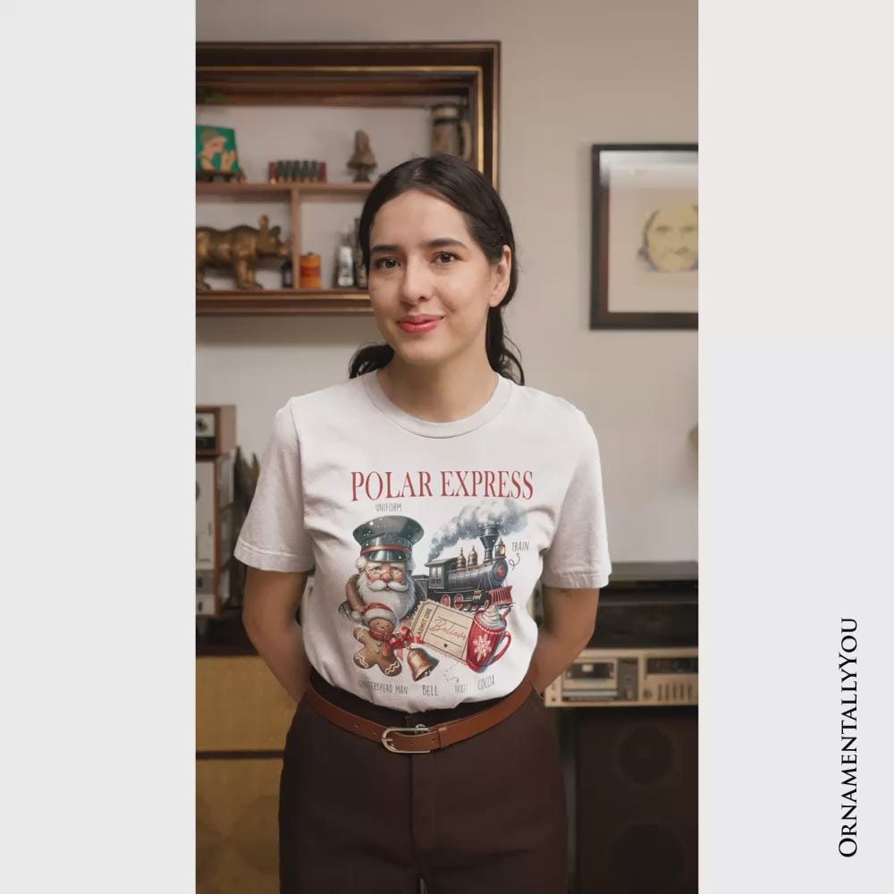 Polar Express Christmas T-Shirt, Vintage Holiday Santa Tee