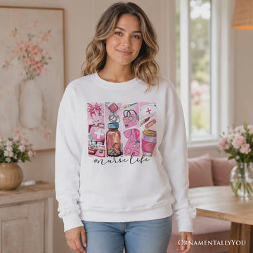 Nurse Life Sweatshirt, Medical Essentials Sweater for Coquette Nurses