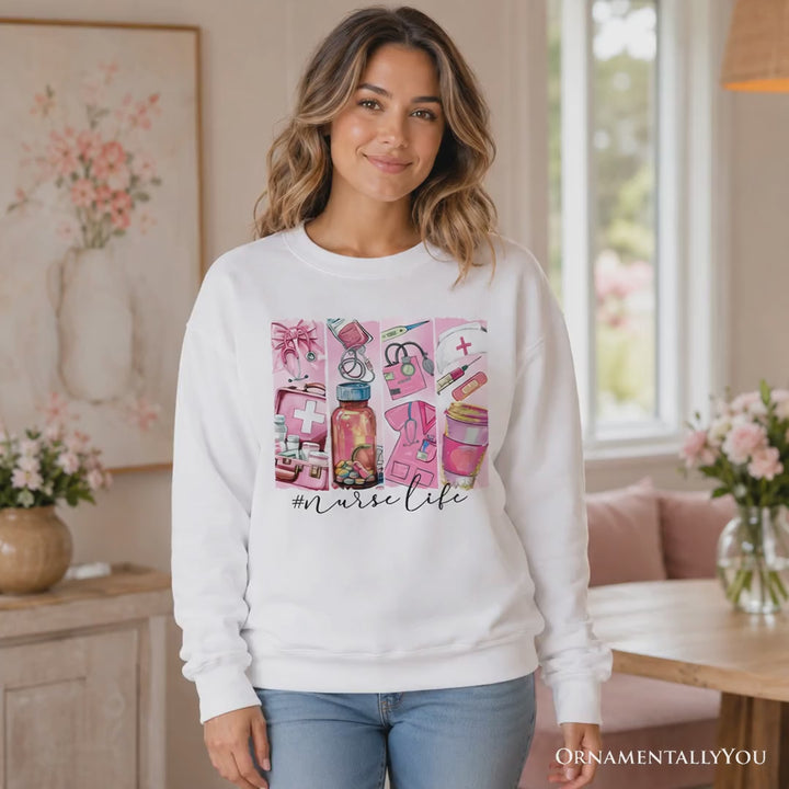 Nurse Life Sweatshirt, Medical Essentials Sweater for Coquette Nurses