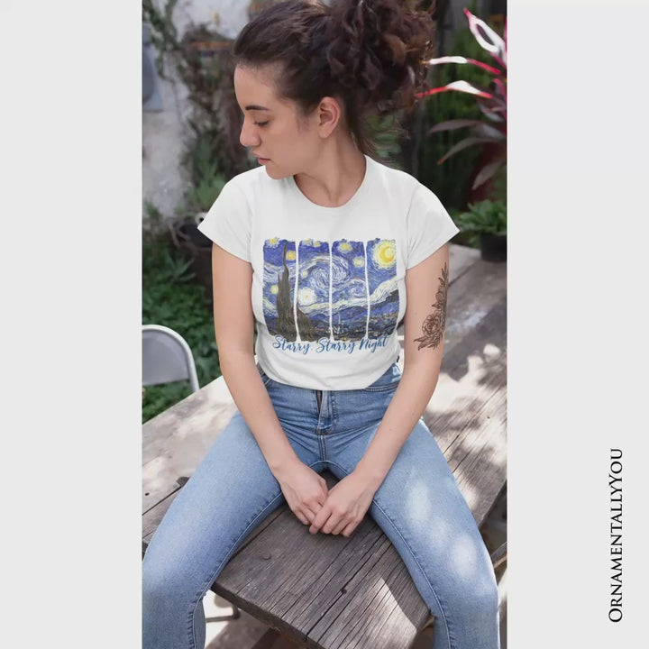 Vincent Van Gogh The Starry Night T-Shirt, Famous Painting Tee