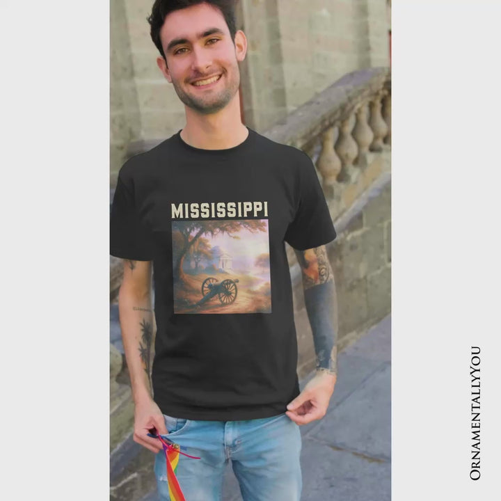 Artistic Mississippi State Vicksburg National Military Park T-Shirt, Southern Heritage Tee and Travel Souvenir