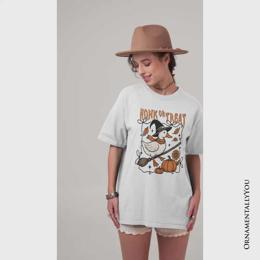 Honk or Treat Goose T-Shirt, Hilarious Halloween Tee for Silly Bird Enthusiasts