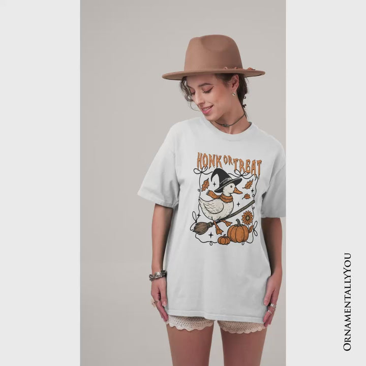 Honk or Treat Goose T-Shirt, Hilarious Halloween Tee for Silly Bird Enthusiasts