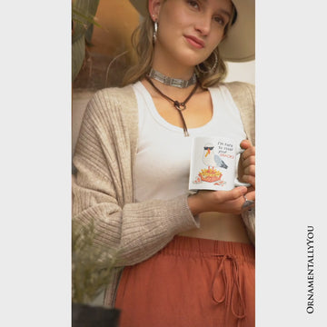 I'm Here To Steal Your Snacks Seagull Mug, Funny Summer Beach Gift