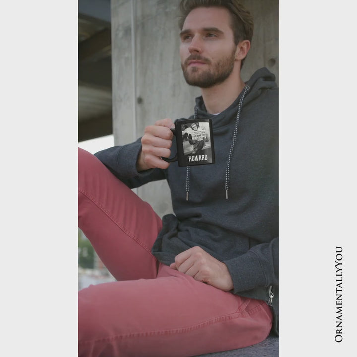 Ham The Space Chimp Personalized Mug, Historic NASA Monkey Retro Science Gift with Custom Name