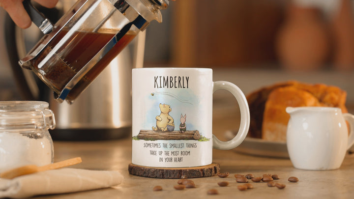 Pooh Bear’s Heartwarming Quote Personalized Mug, Sentimental Appreciation Gift