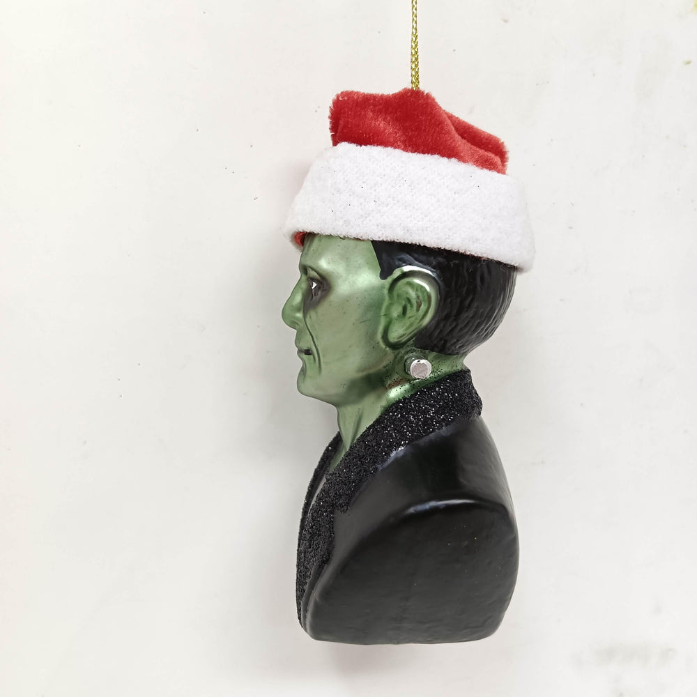 Frankenstein Santa Glass Christmas Ornament Glass Ornament OrnamentallyYou 