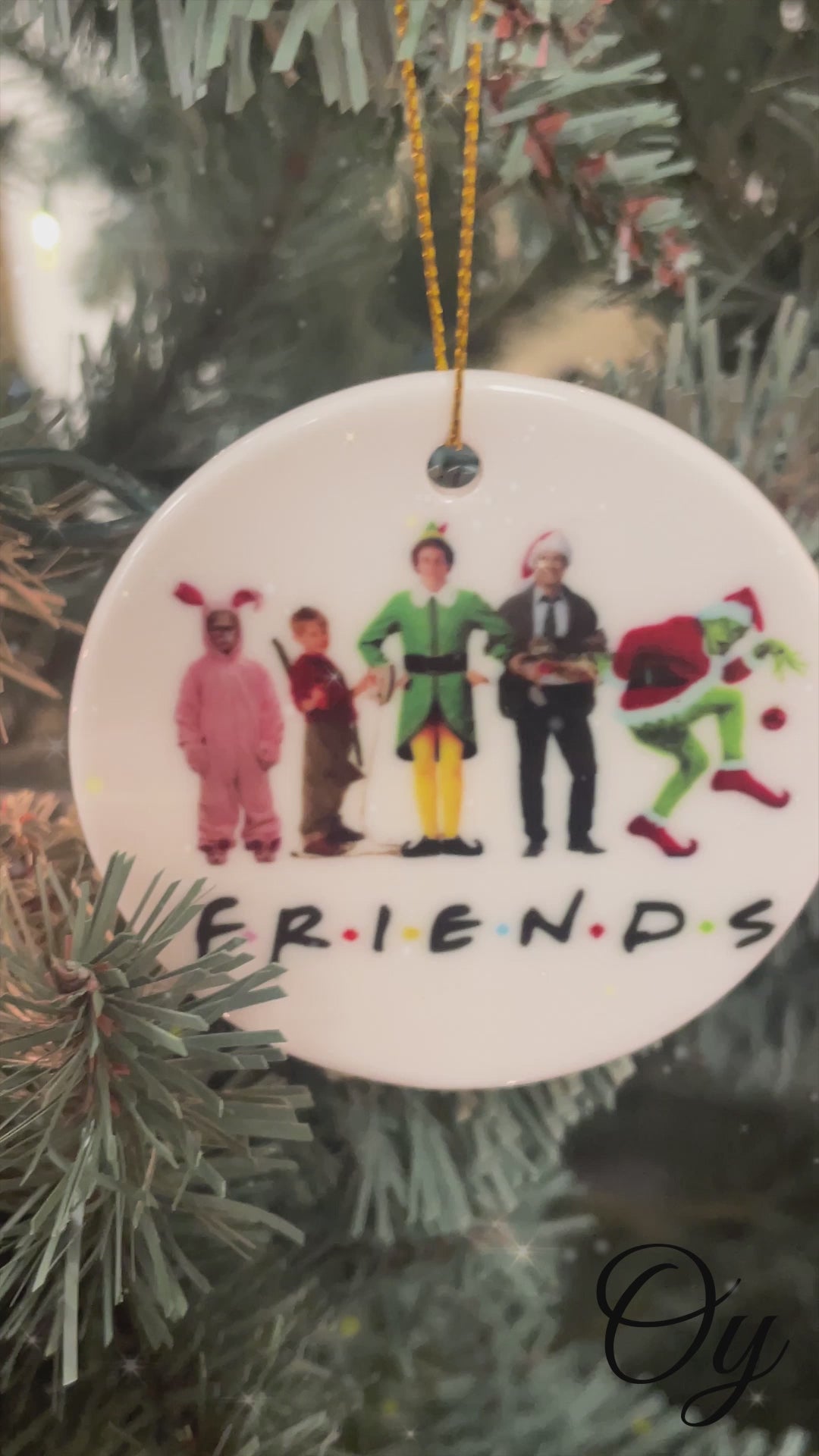 Christmas Movie Characters Friends Ornament