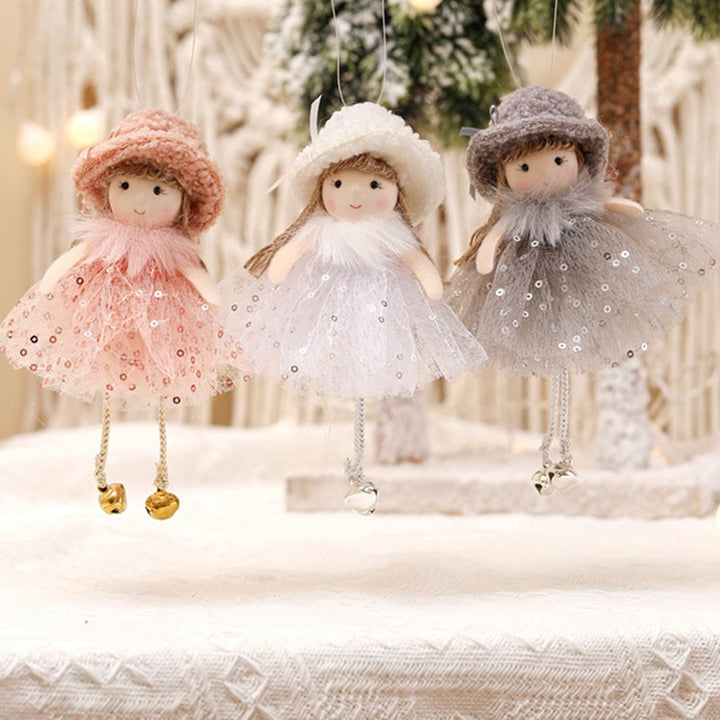 Angelic Trio Set of 3 Plush Angel Ornaments, Elegant Home and Holiday Tree Bundle Ornament Bundle OrnamentallyYou 