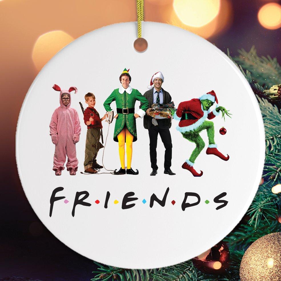 Christmas Movie Chracters Friends Ornament Ornament OrnamentallyYou Circle