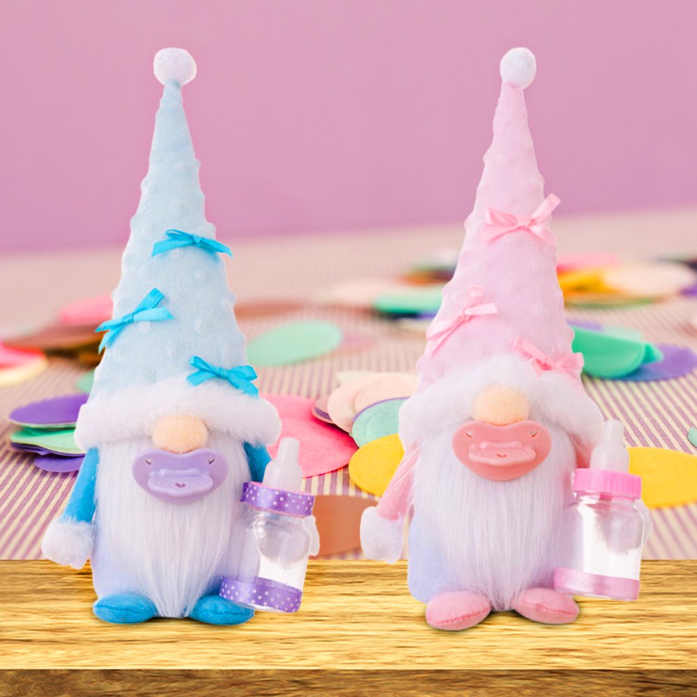 Jolly Companions Christmas Gnome Decor Set of Two | OrnamentallyYou