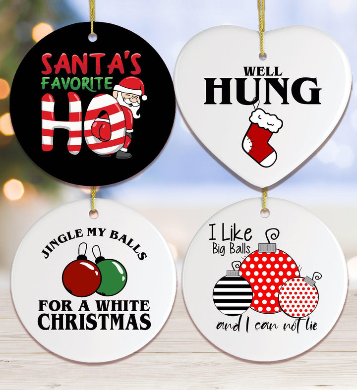 Dirty Joke Christmas Ornament Bundle OrnamentallyYou Christmas Jokes Dirty