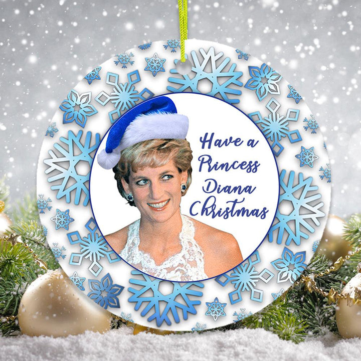 Have a Princess Diana Christmas Ornament Ceramic Ornament OrnamentallyYou 
