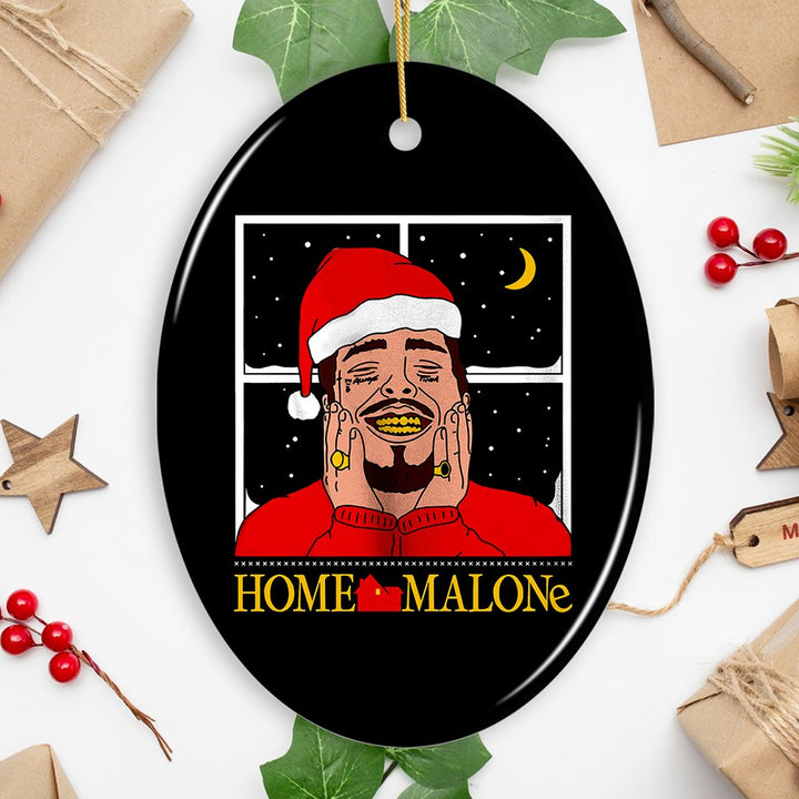 Home Malone Christmas Ornament Ceramic Ornament OrnamentallyYou Oval 