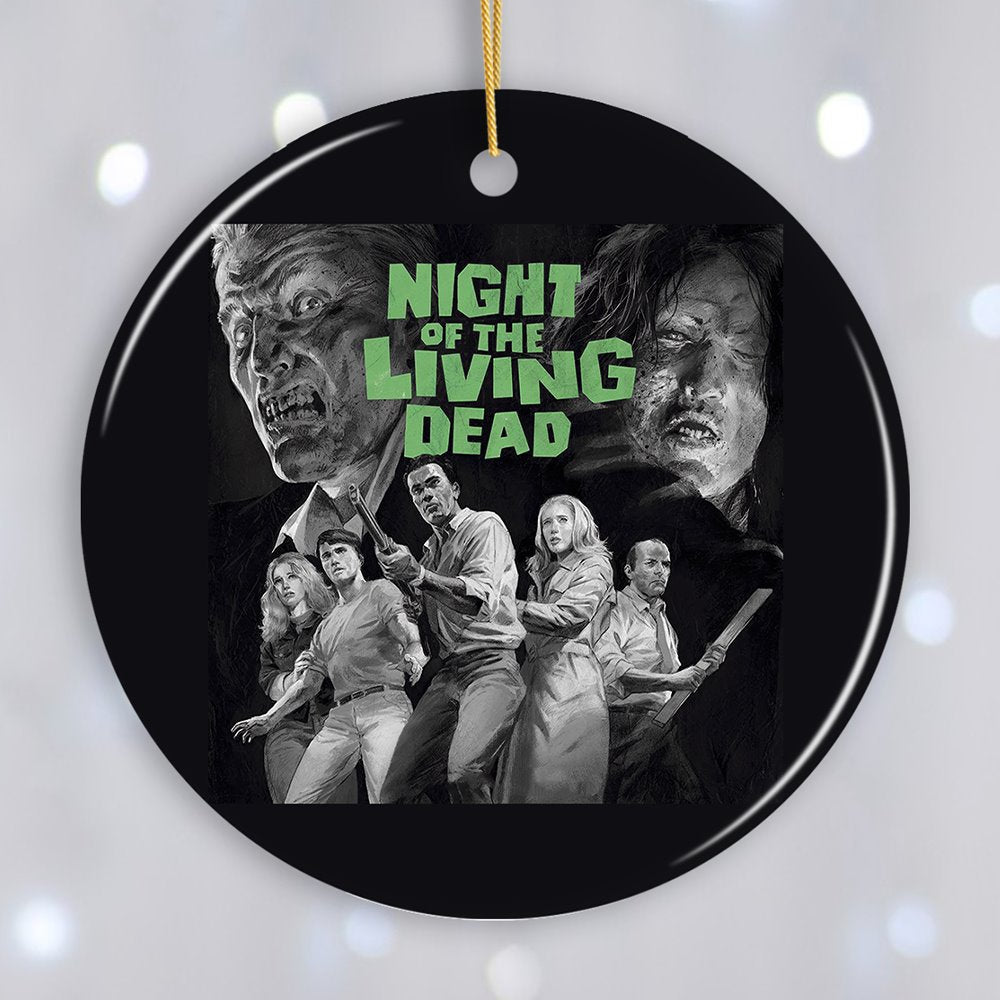 Night of The Living Dead Horror Movie Classic Ornament Ceramic Ornament OrnamentallyYou Circle 