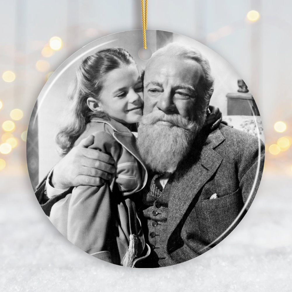 Vintage Miracle on 34th Street Christmas Ornament, Classic Holiday Movie Gift Ceramic Ornament OrnamentallyYou Circle 