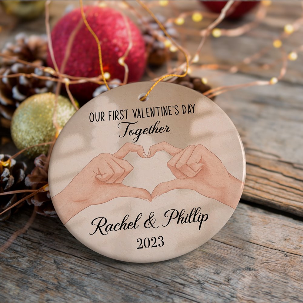 Lovers Together Personalized Christmas Ornament