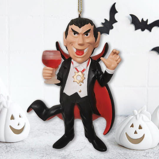 Dracula Vampire Christmas Ornament, Resin Halloween Decoration OrnamentallyYou 