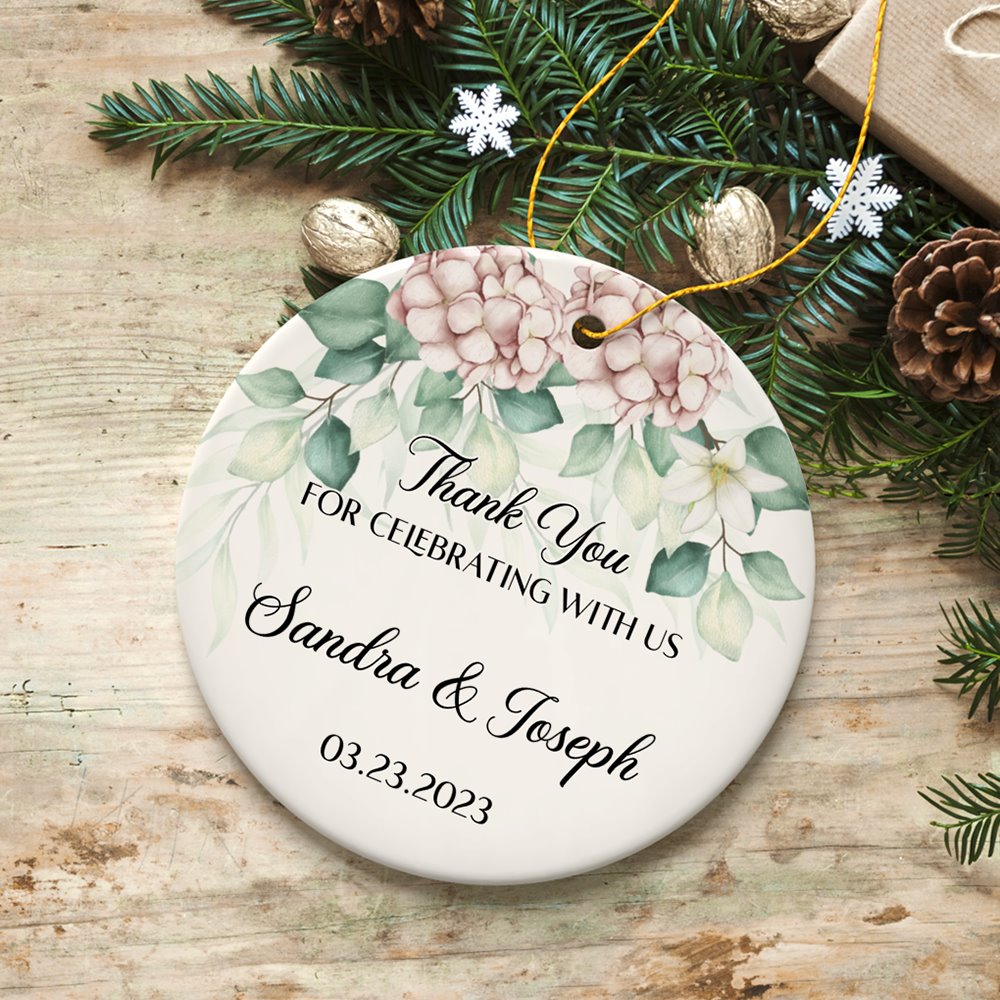 Customized Unique Wedding Favors Ceramic Ornament, Party Favour Ideas, Bridal Shower Gifts and Souvenir Ceramic Ornament OrnamentallyYou 